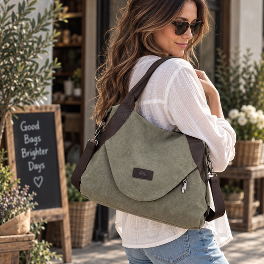 Women's Canvas Hobo Bag | Retro Crossbody Shoulder Bag