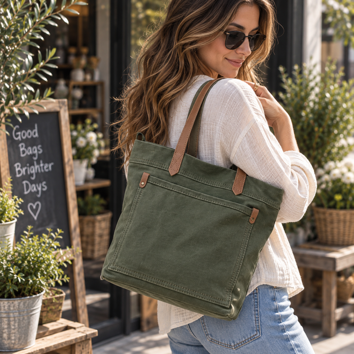 Classic Canvas Tote | Structured Everyday Tote Bag
