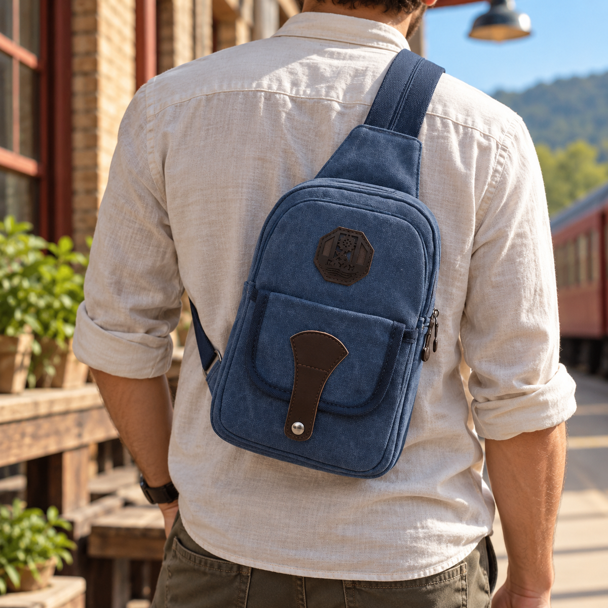 Canvas Sling Bag | Crossbody Chest Pack