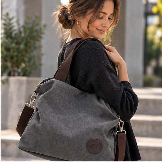 Women's Canvas Bucket Bag | Casual Shoulder Handbag