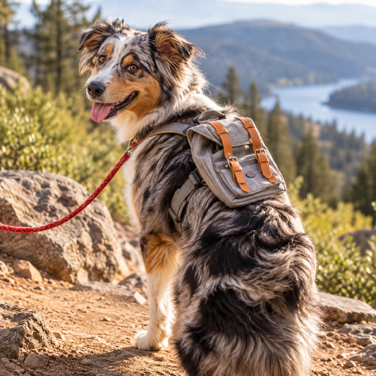 Retro Dog Backpack Carrier | Adjustable Pet Travel Backpack