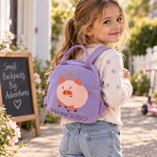Kids Mini Canvas Backpack | Fun Print Children's Bag