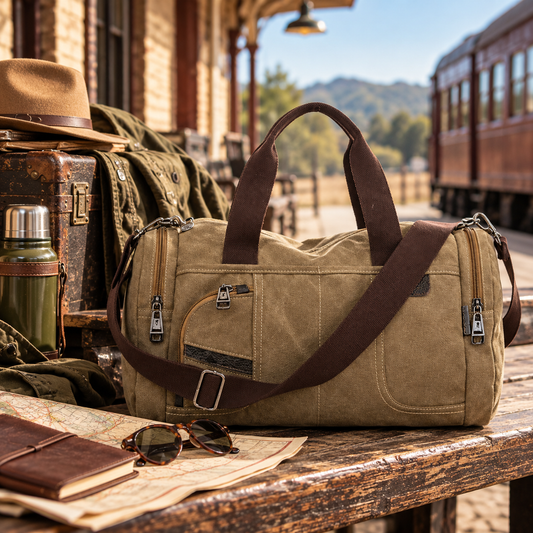 Large Capacity Canvas Duffel Bag | Weekend Travel & Gym Bag