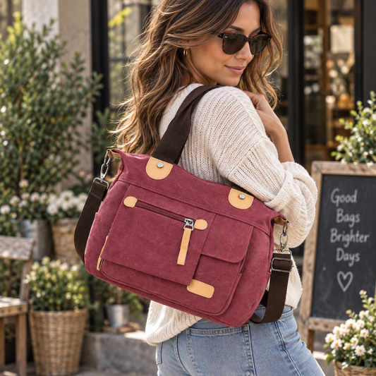 Women's Canvas Crossbody Bag | Retro Casual Shoulder Bag