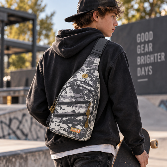 Waterproof Canvas Sling Bag | Men's Lightweight Crossbody
